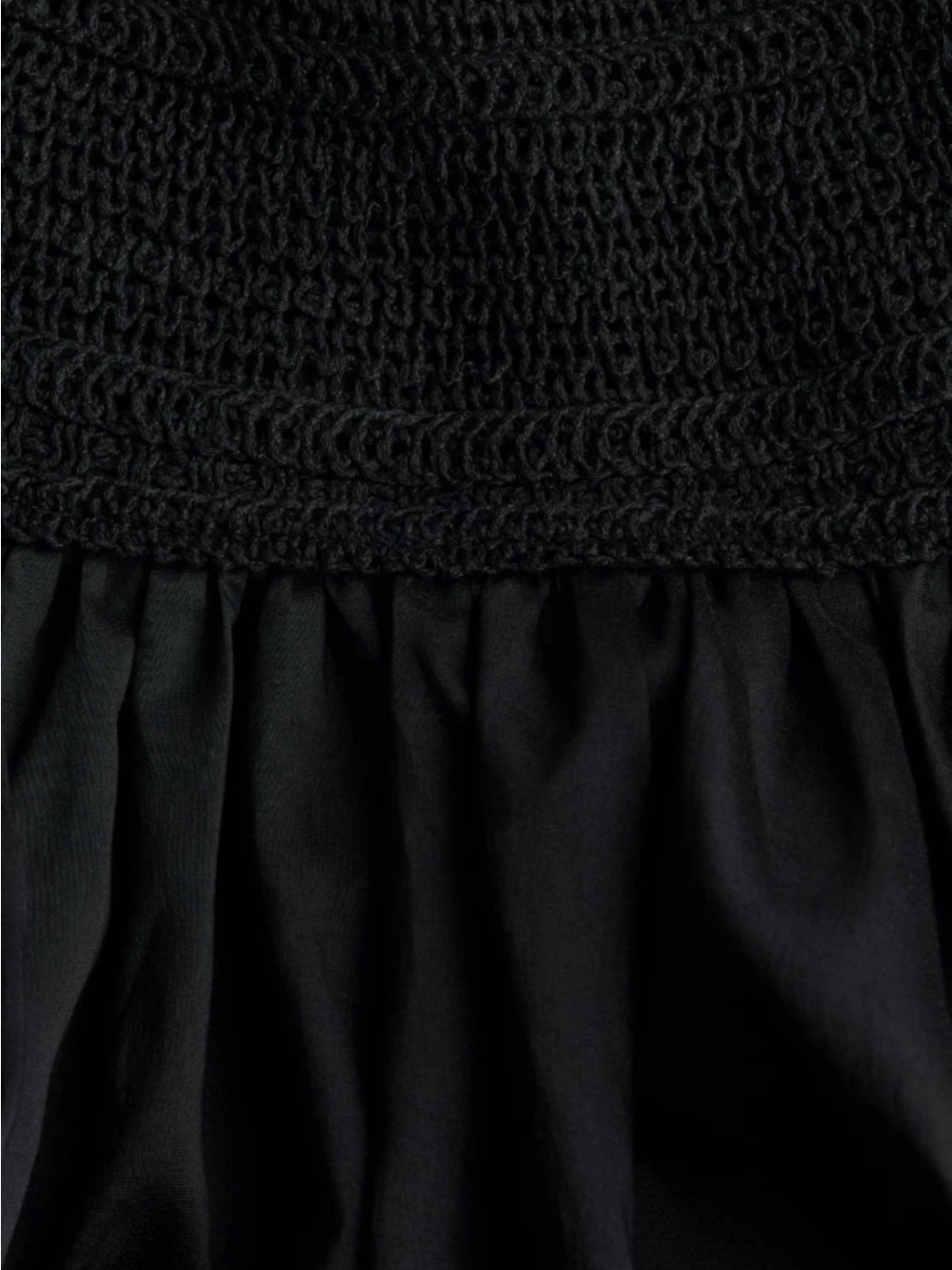 H&M Edition Summer 2026 Crochet Bodice Open Back Maxi Dress Black Size XS - Picture 10 of 13